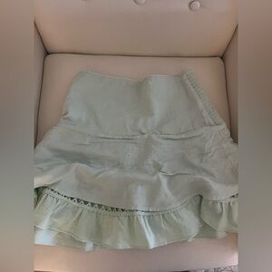 Aerie Light Green Mini Skirt